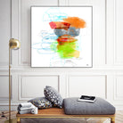 Loving Life IV by Lisa Ridgers on GIANT ART - oranges, greens abstract