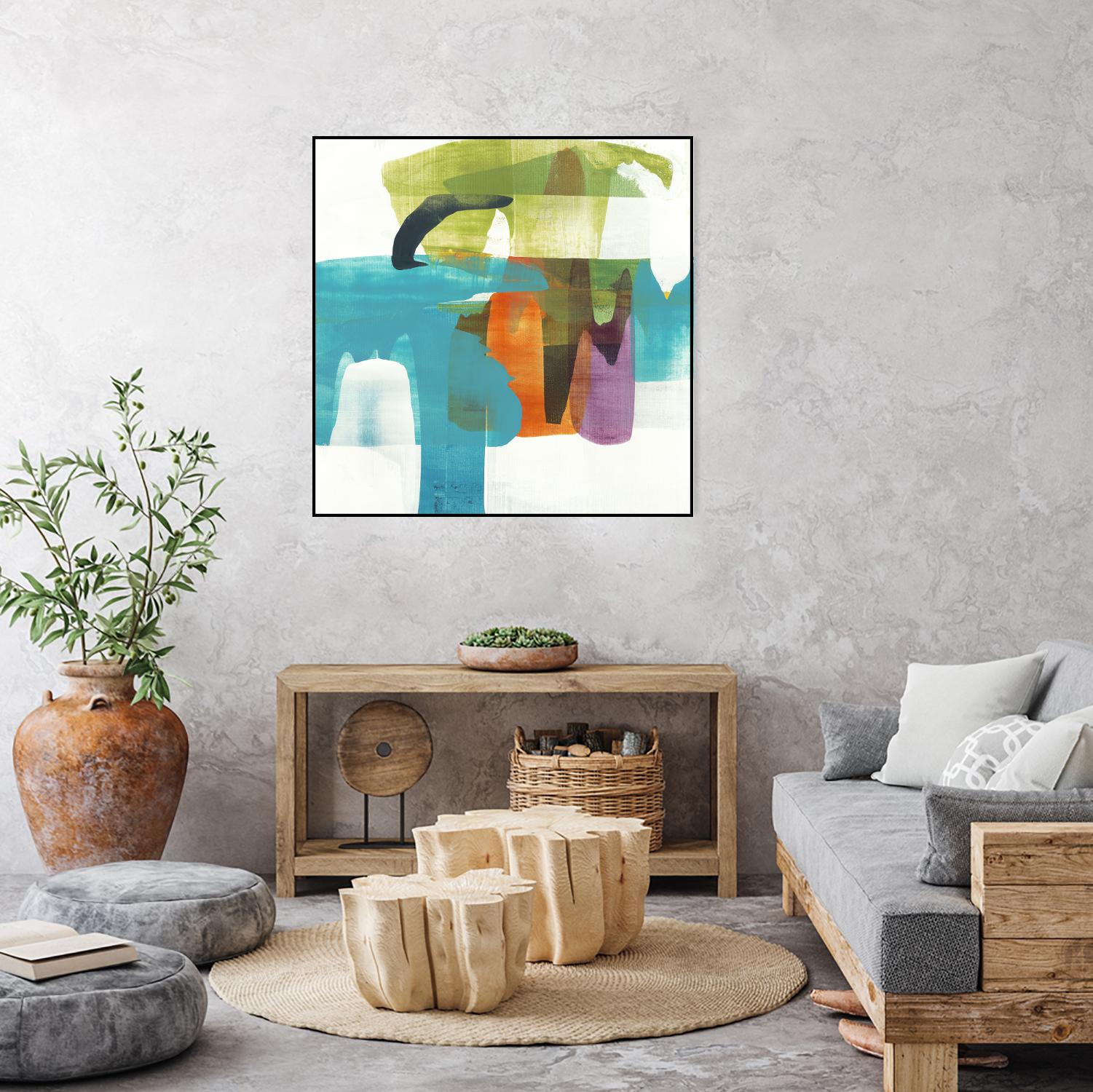 Vibrant Spirit II by Alridge on GIANT ART - greens, blues abstract