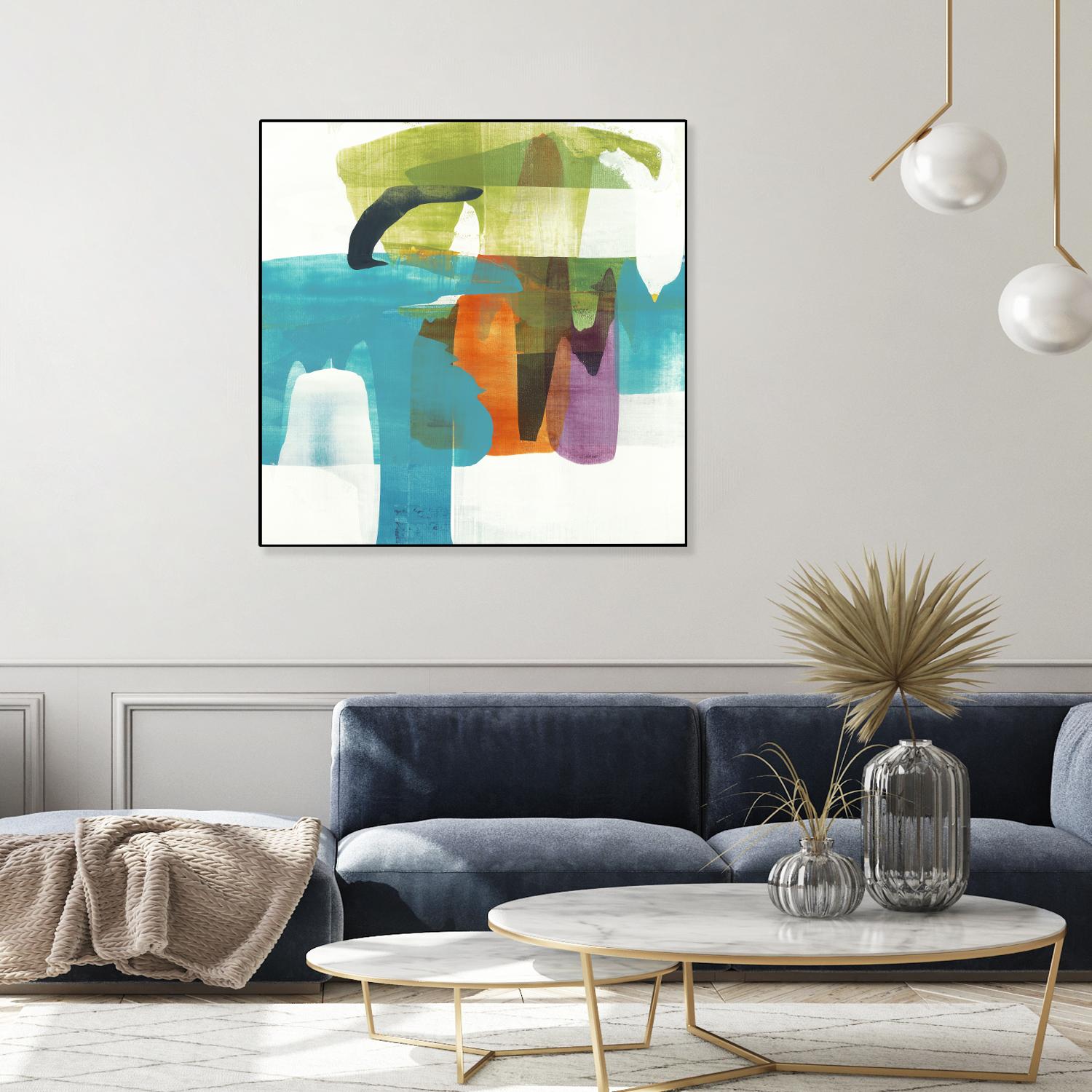 Vibrant Spirit II by Alridge on GIANT ART - greens, blues abstract