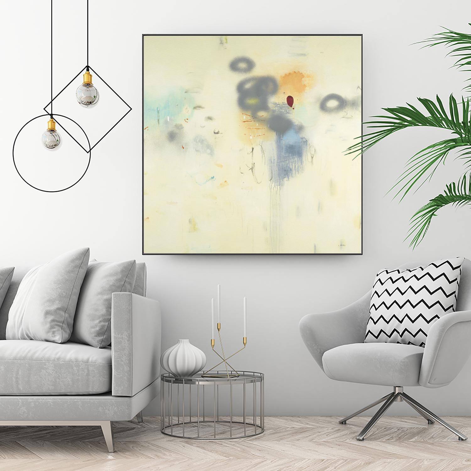 Simple Life by L. Baines on GIANT ART - grey abstract