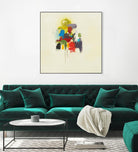 In the Beginning I by L. Baines on GIANT ART - reds, yellows abstract