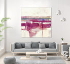 Gold Line II V1 by Scott Brems on GIANT ART - pinks abstract