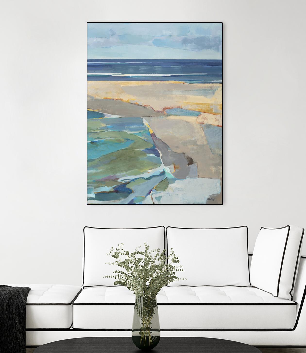 Breakwater V2 by Scott Brems on GIANT ART - blues coastal