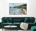 Seaside Cliffs by Scott Brems on GIANT ART - blues coastal gray