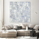 Thrive by John Burrows on GIANT ART - blue geometric shapes shapes