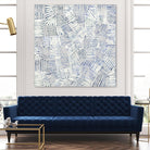 Thrive by John Burrows on GIANT ART - blue geometric shapes shapes