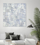 Thrive by John Burrows on GIANT ART - blue geometric shapes shapes