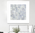 Thrive by John Burrows on GIANT ART - blue geometric shapes shapes