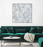 Thrive by John Burrows on GIANT ART - blue geometric shapes shapes