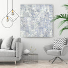 Thrive by John Burrows on GIANT ART - blue geometric shapes shapes