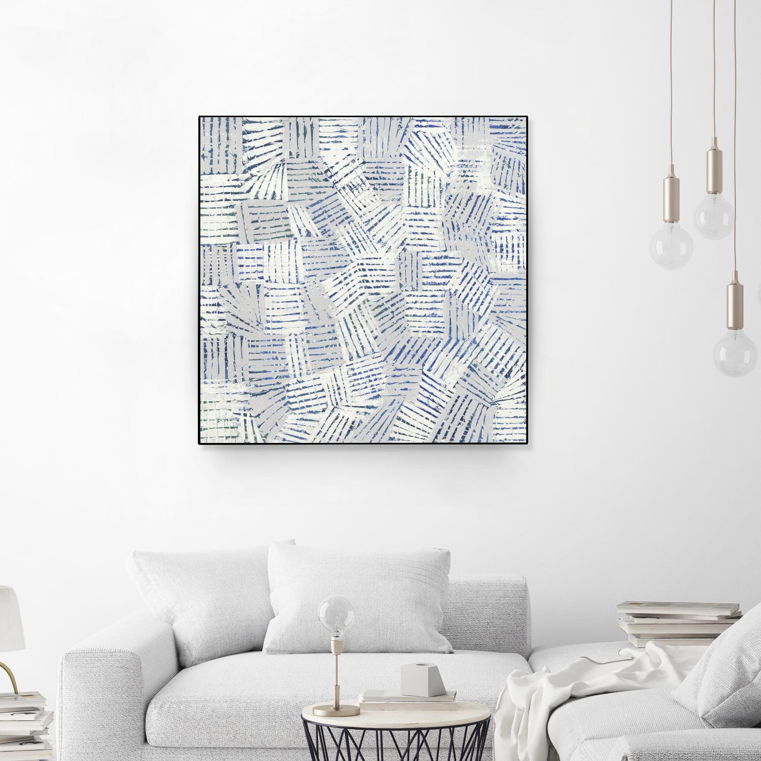 Thrive by John Burrows on GIANT ART - blue geometric shapes shapes