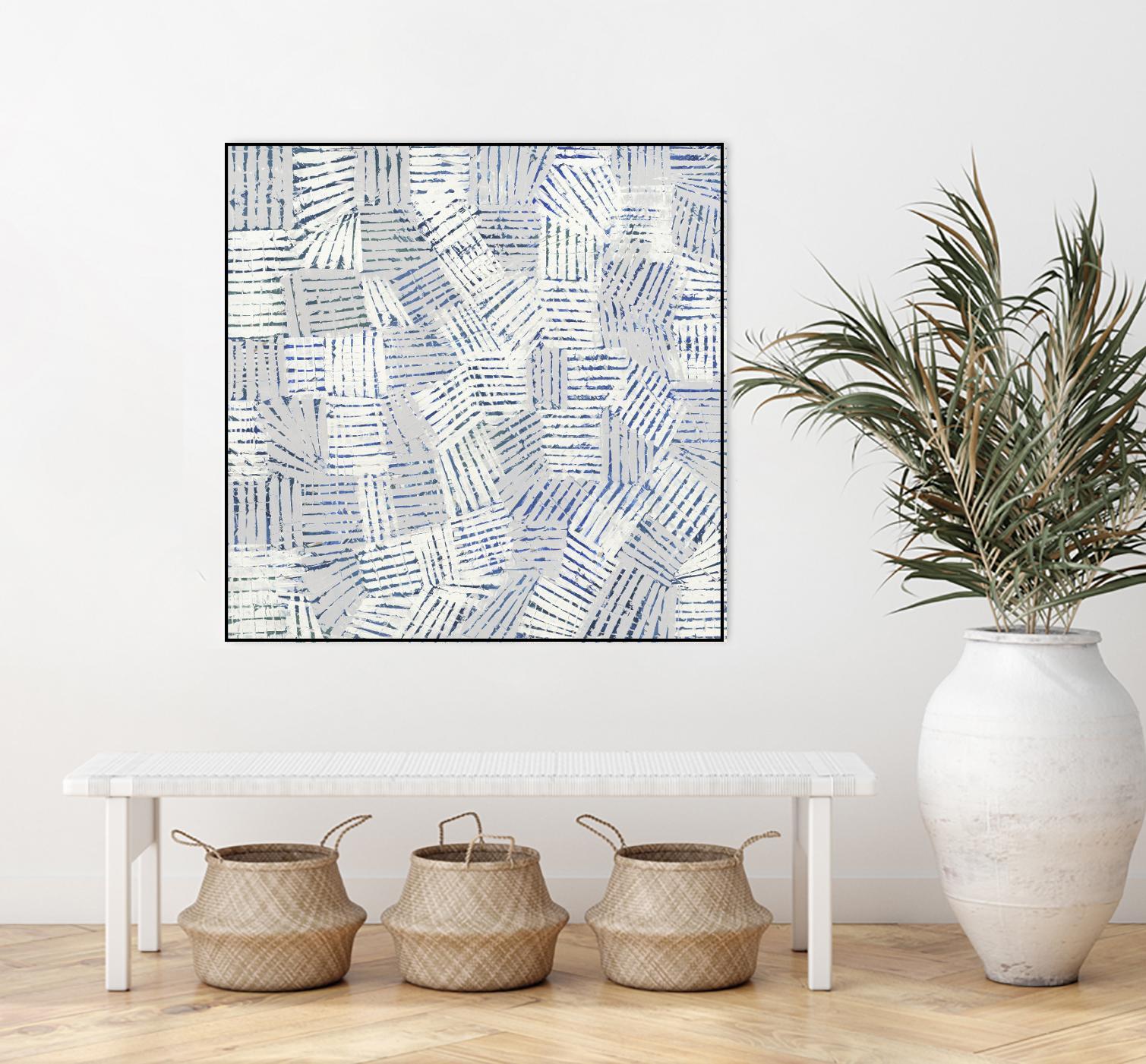 Thrive by John Burrows on GIANT ART - blue geometric shapes shapes