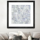 Thrive by John Burrows on GIANT ART - blue geometric shapes shapes