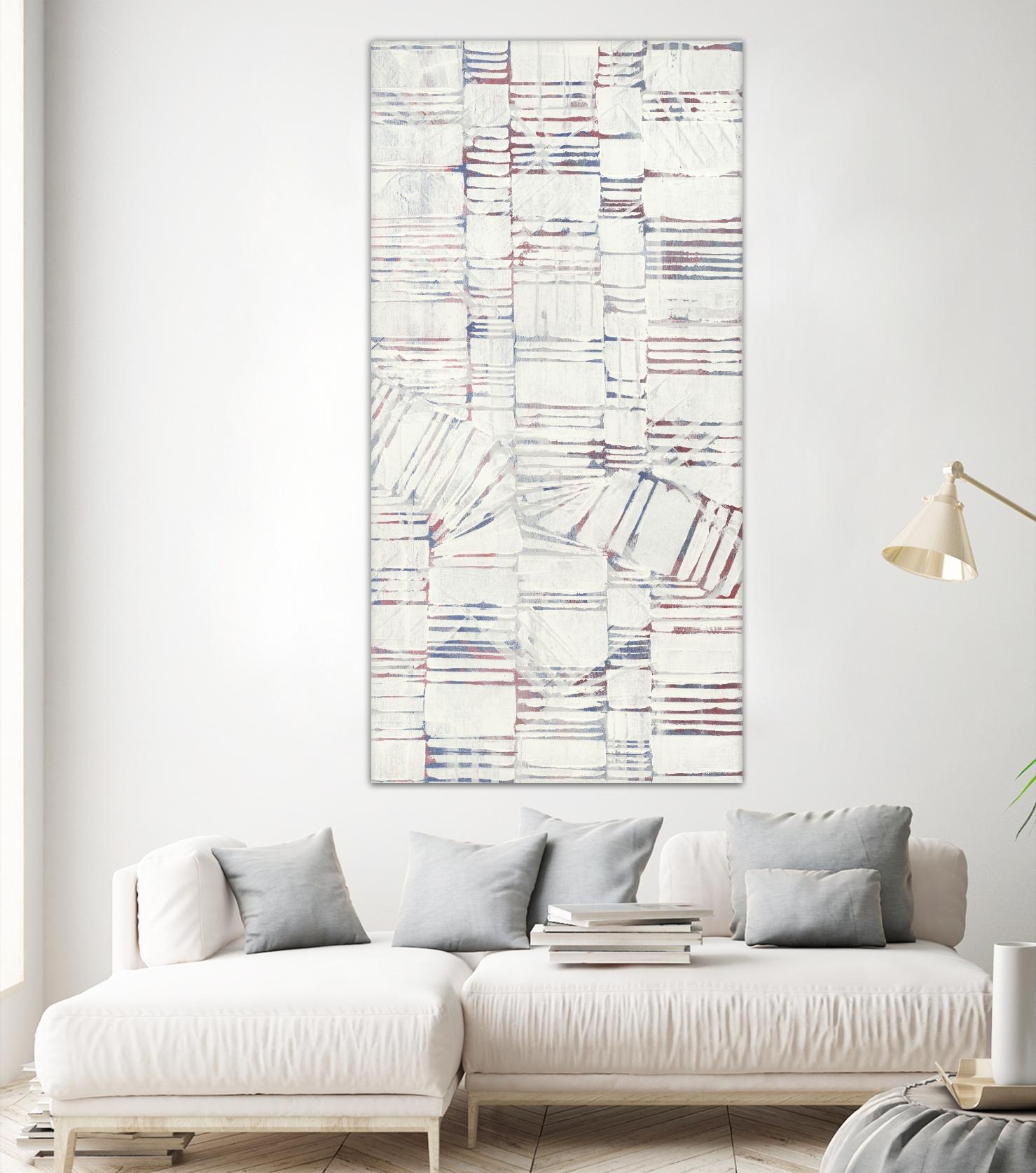 Intersection by John Burrows on GIANT ART - whites & creams geometric shapes