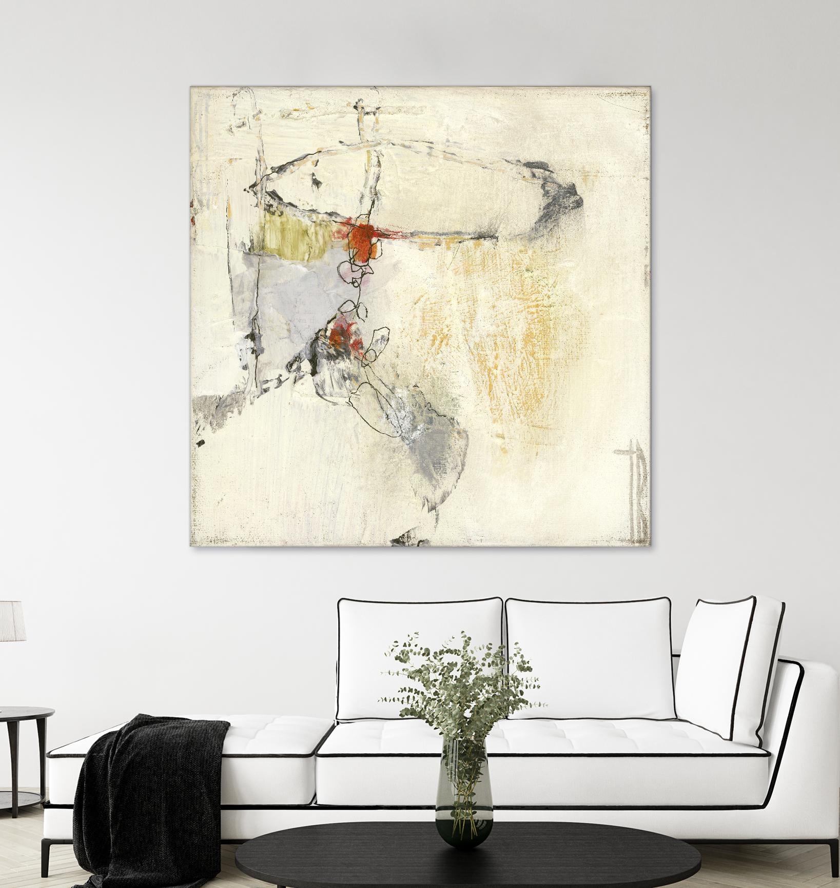 Short Stories II by Terri Burris on GIANT ART - whites & creams abstract