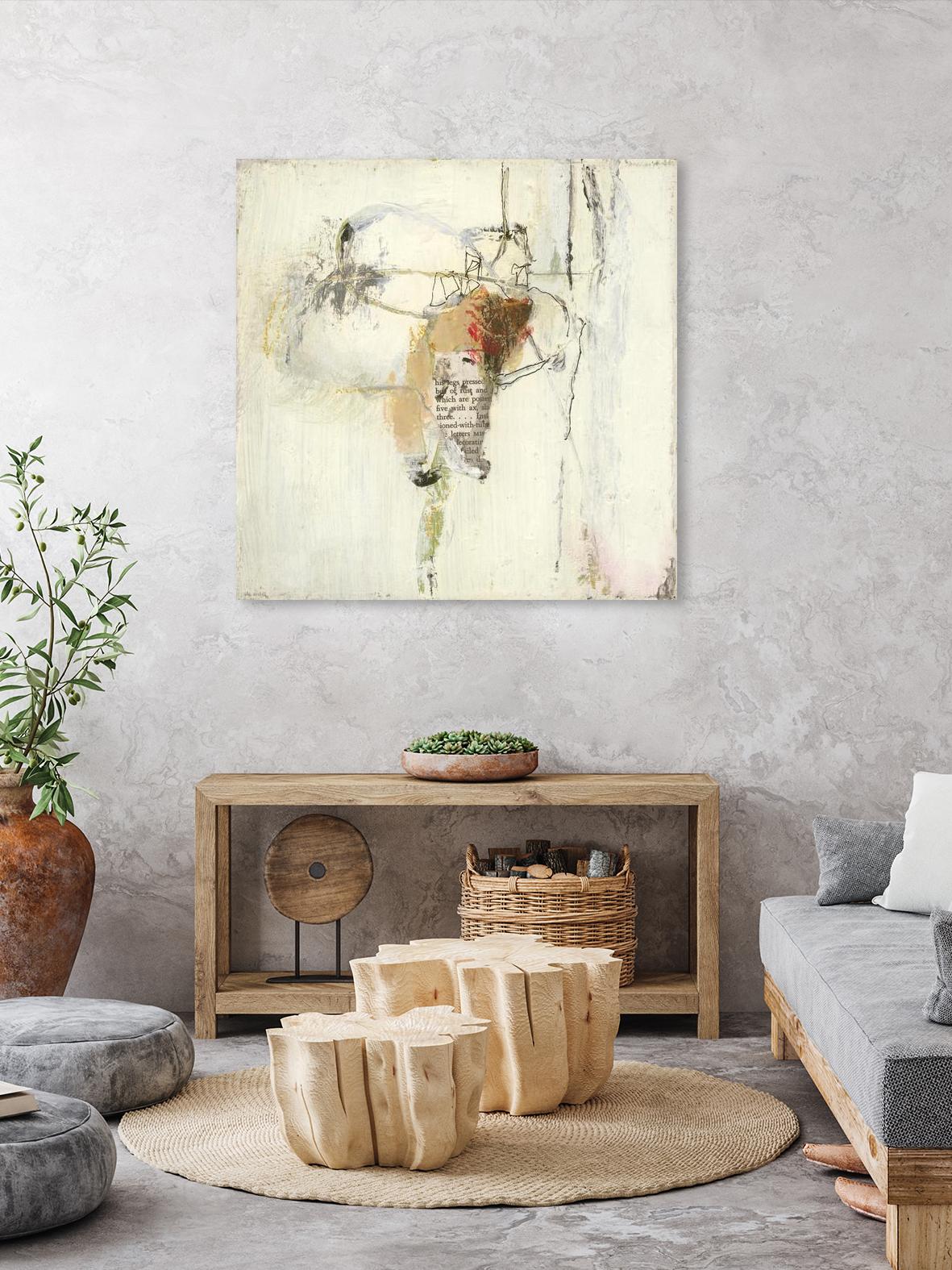 Short Stories III by Terri Burris on GIANT ART - whites & creams abstract