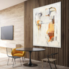 Road Map II by Terri Burris on GIANT ART - oranges, grays abstract