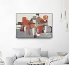 Laguna by Terri Burris on GIANT ART - reds abstract