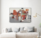 Laguna by Terri Burris on GIANT ART - reds abstract