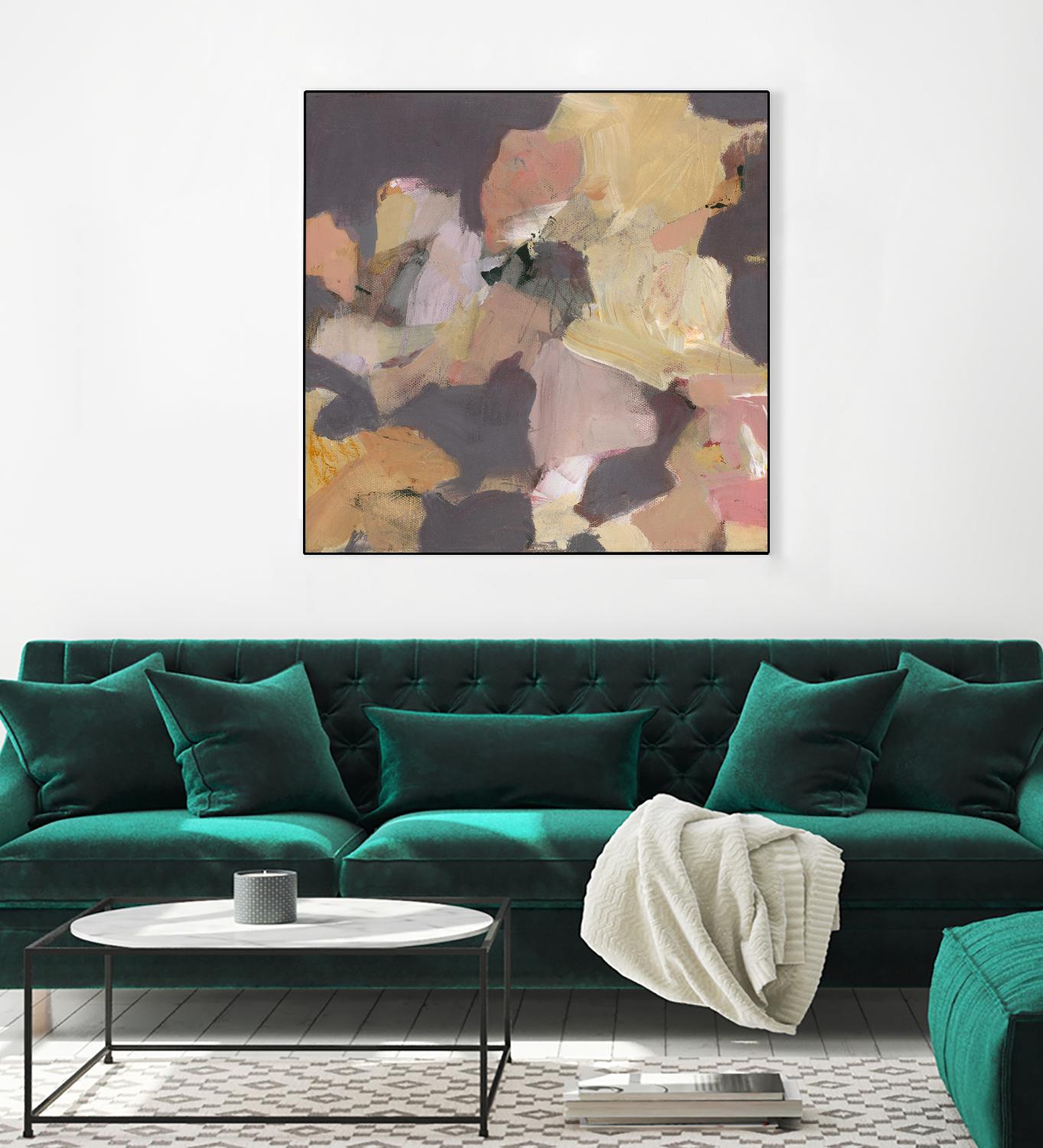 Mauve I by Terri Burris on GIANT ART - yellows abstract