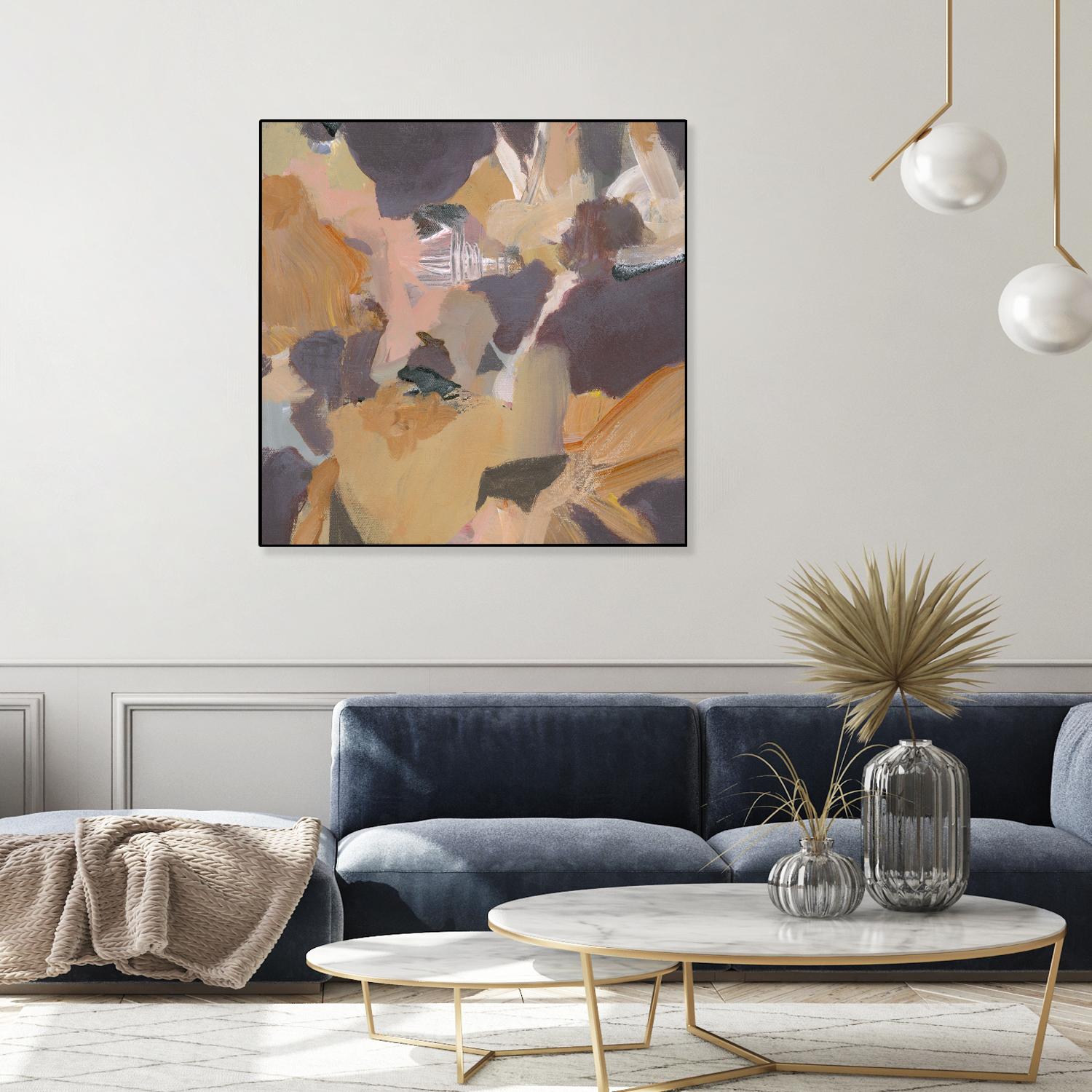 Mauve II by Terri Burris on GIANT ART - yellows abstract