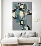 Totem At Dusk by Terri Burris on GIANT ART - blues abstract