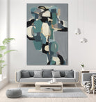 Totem At Dusk by Terri Burris on GIANT ART - blues abstract