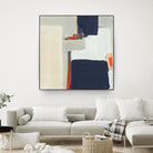 Bay Bridge V1 by Terri Burris on GIANT ART - whites & creams abstract geometric