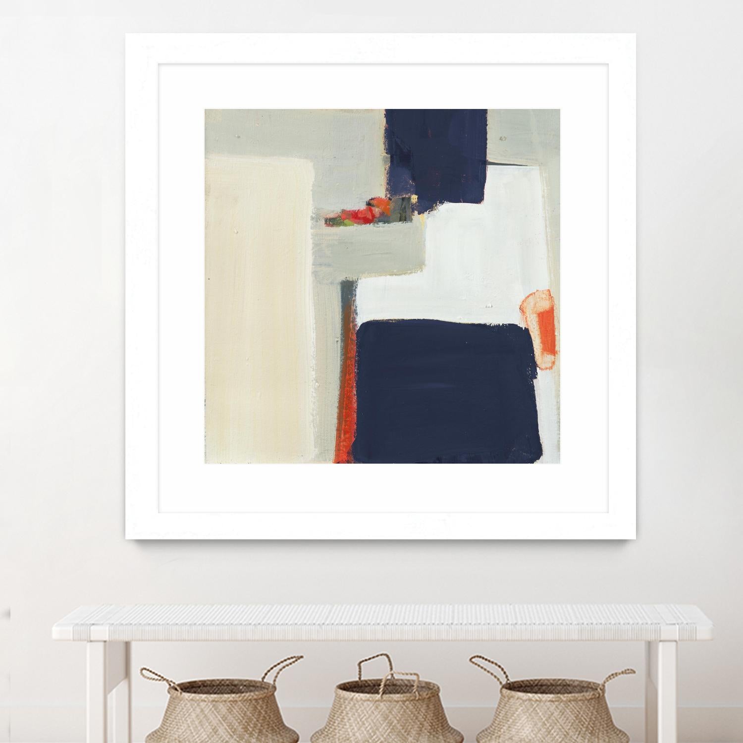 Bay Bridge V1 by Terri Burris on GIANT ART - whites & creams abstract geometric