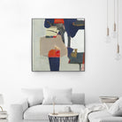 Orange Crush V9 by Terri Burris on GIANT ART - whites & creams abstract geometric