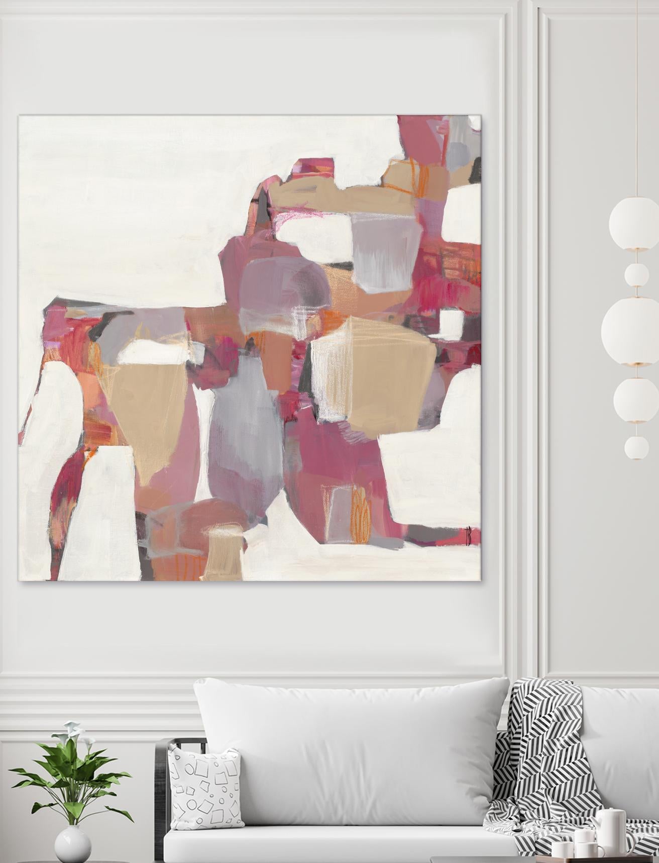 Geranium by Terri Burris on GIANT ART - pinks abstract