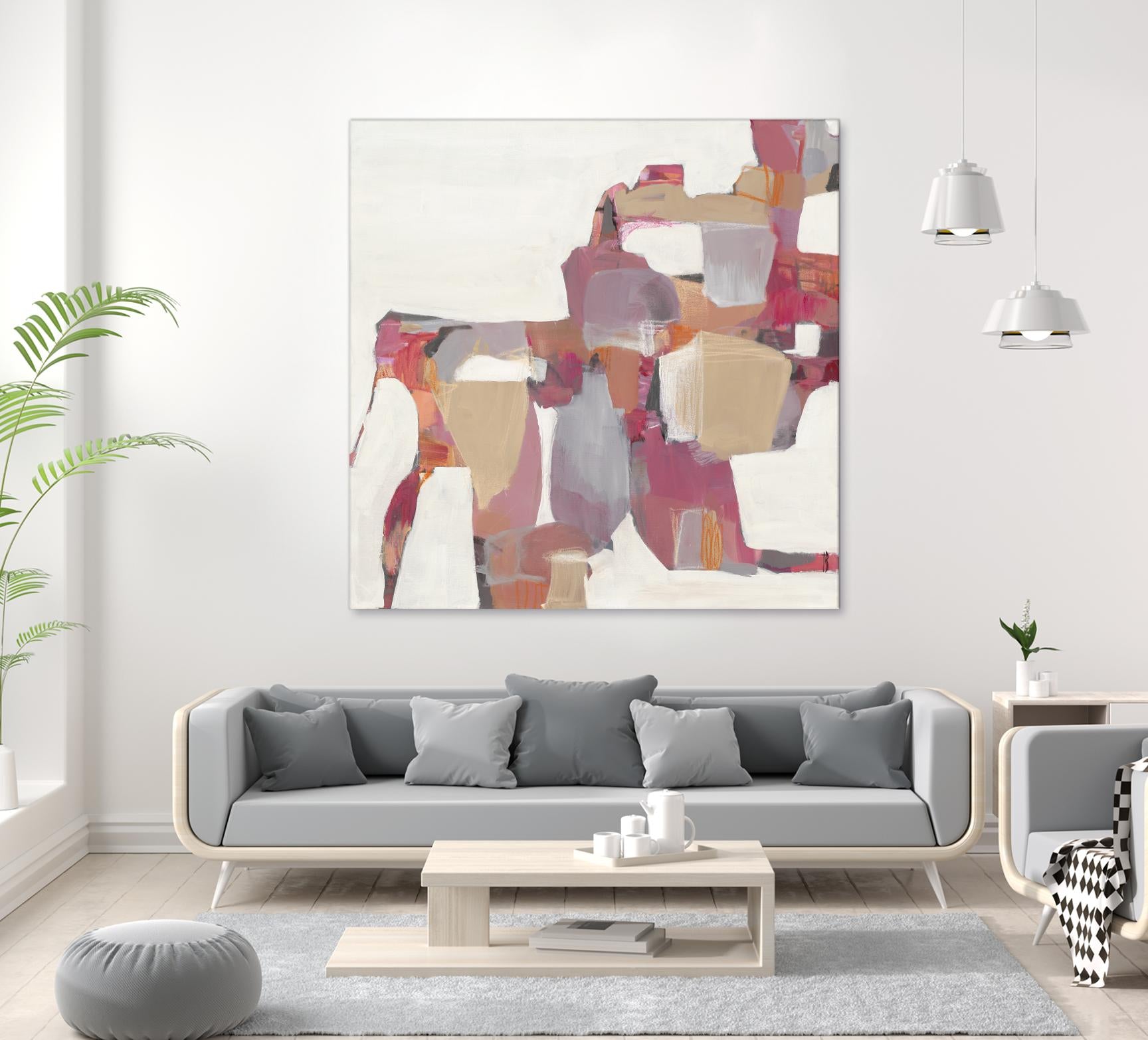 Geranium by Terri Burris on GIANT ART - pinks abstract