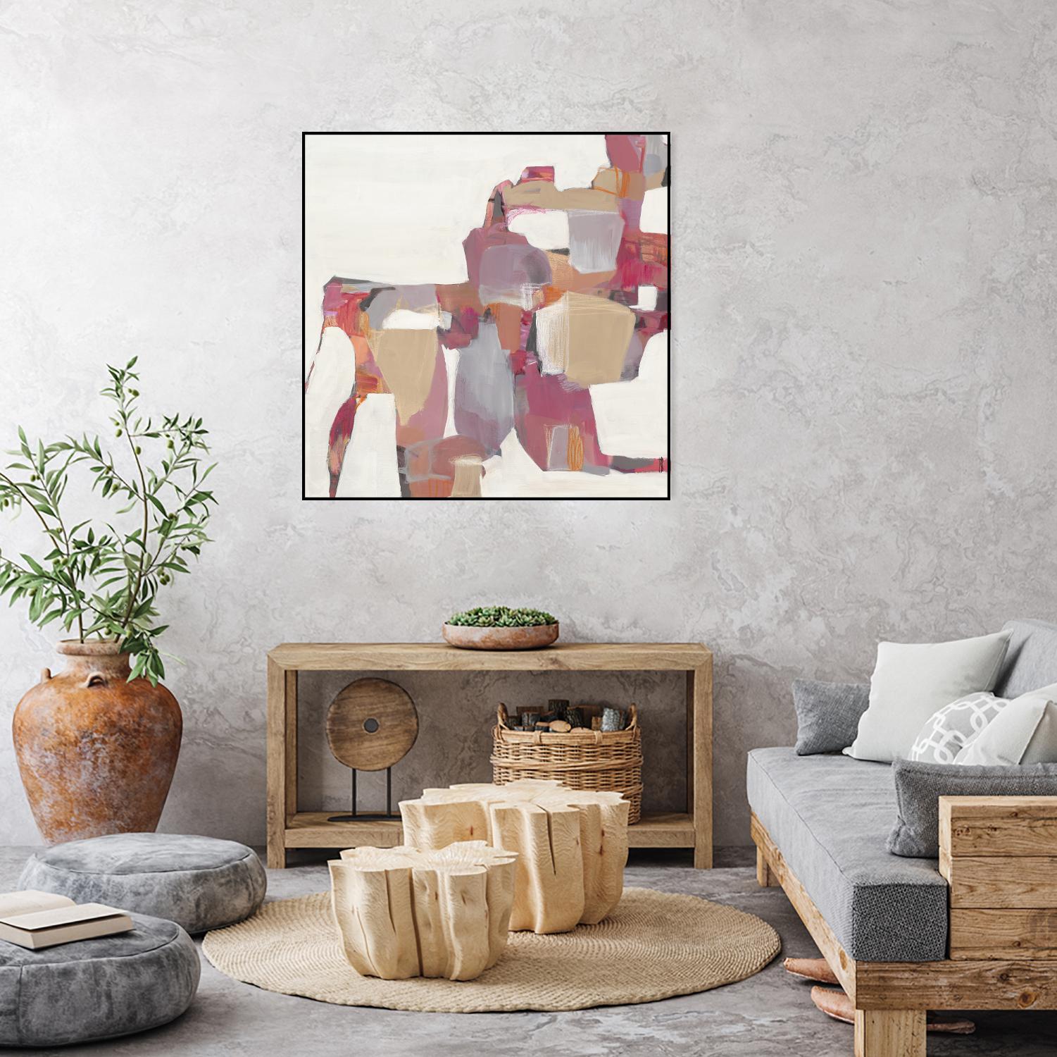 Geranium by Terri Burris on GIANT ART - pinks abstract