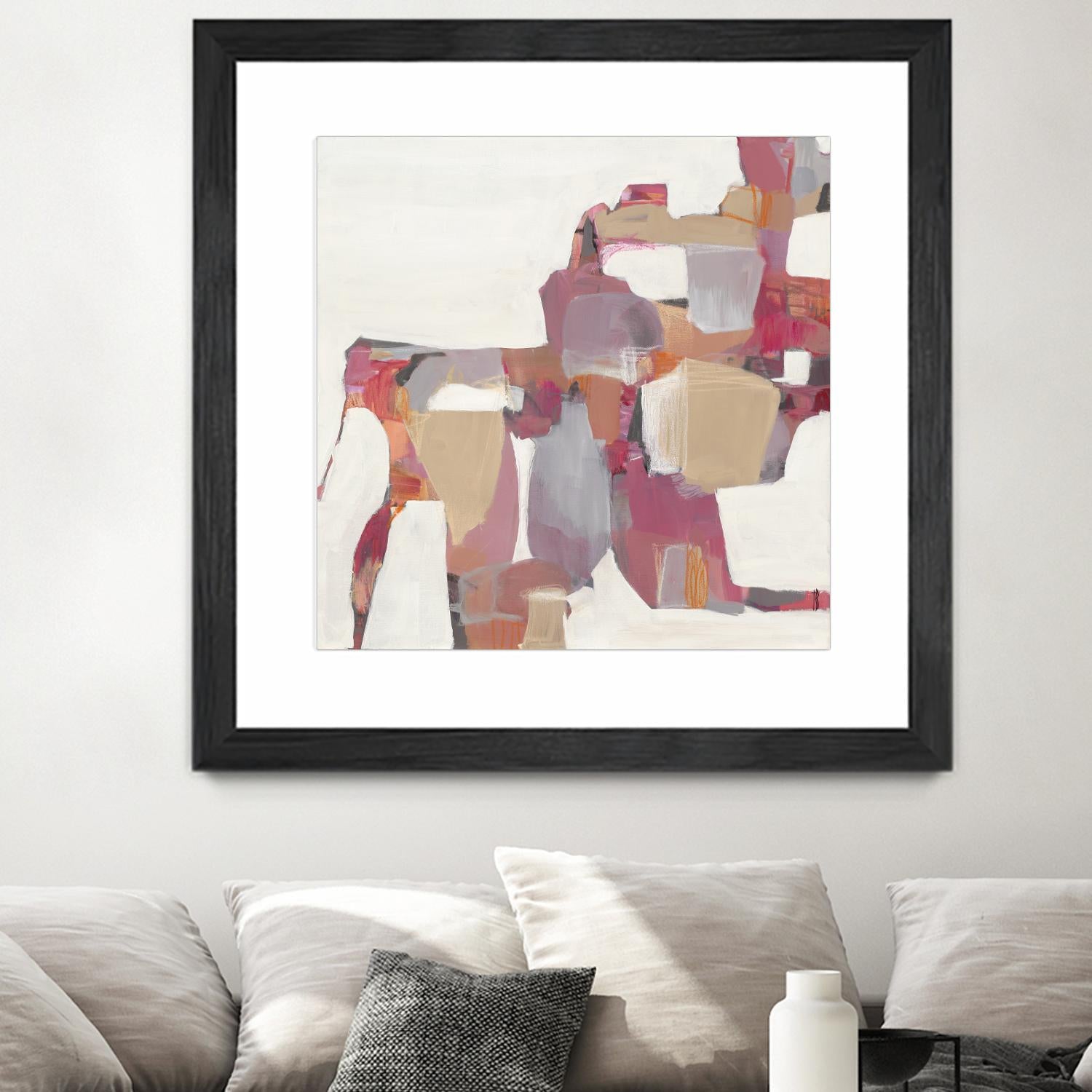 Geranium by Terri Burris on GIANT ART - pinks abstract