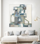 Modern Pyramid by Terri Burris on GIANT ART - grays abstract