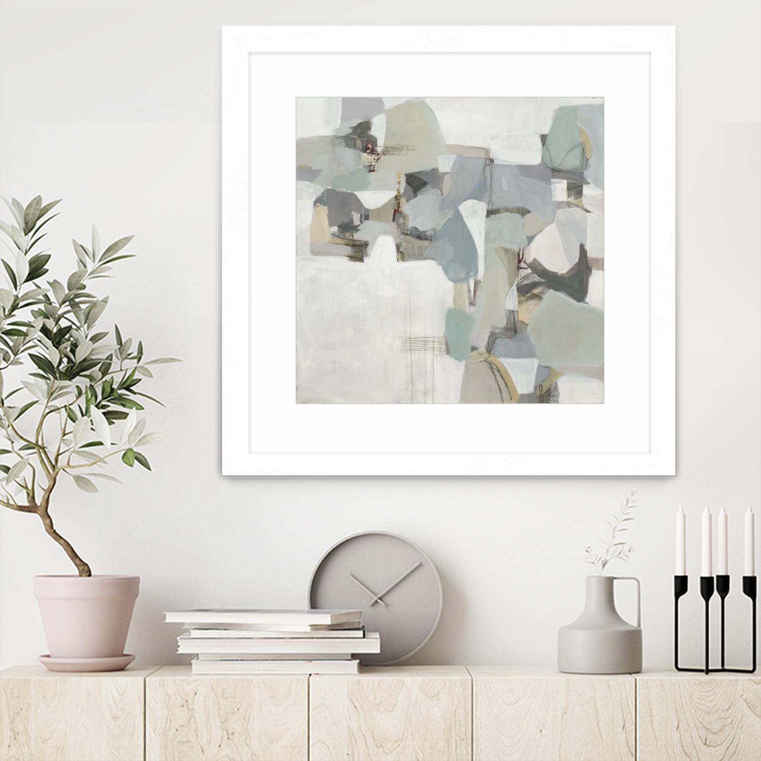 Glacier by Terri Burris on GIANT ART - grays abstract