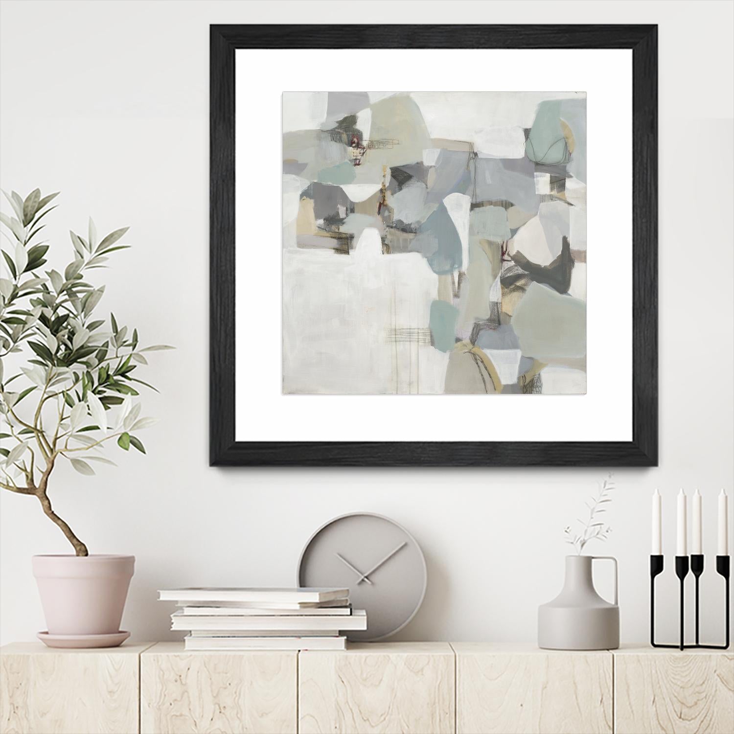 Glacier by Terri Burris on GIANT ART - grays abstract