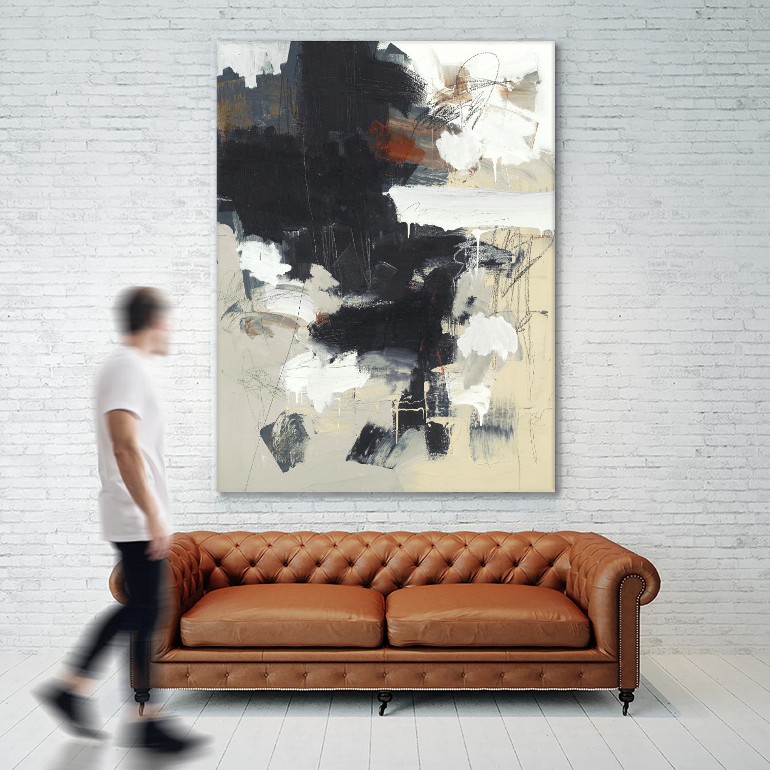 Written Then Forgotten by Brent Foreman on GIANT ART - blacks abstract