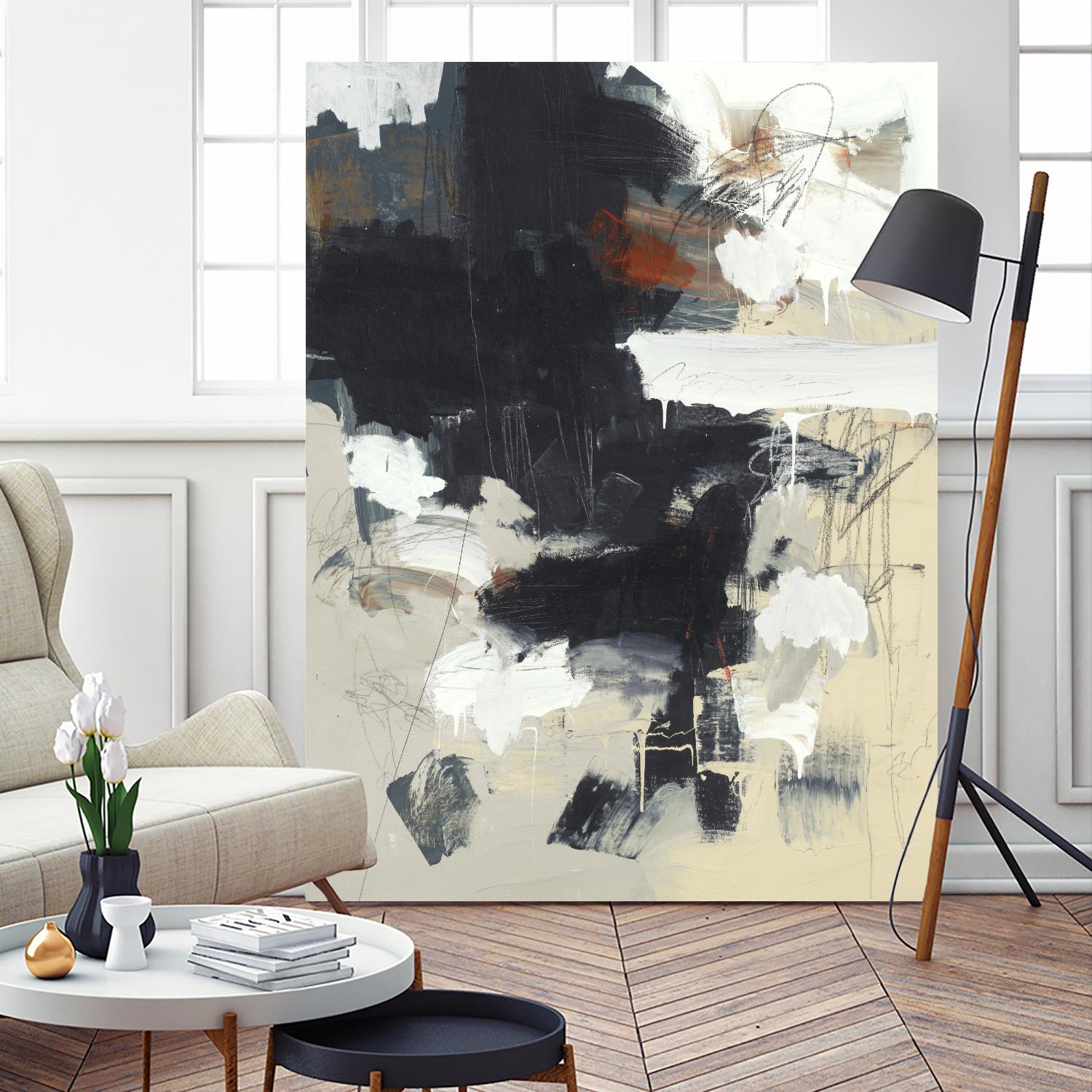 Written Then Forgotten by Brent Foreman on GIANT ART - blacks abstract