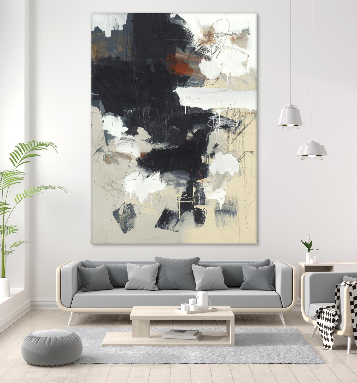 Written Then Forgotten by Brent Foreman on GIANT ART - blacks abstract