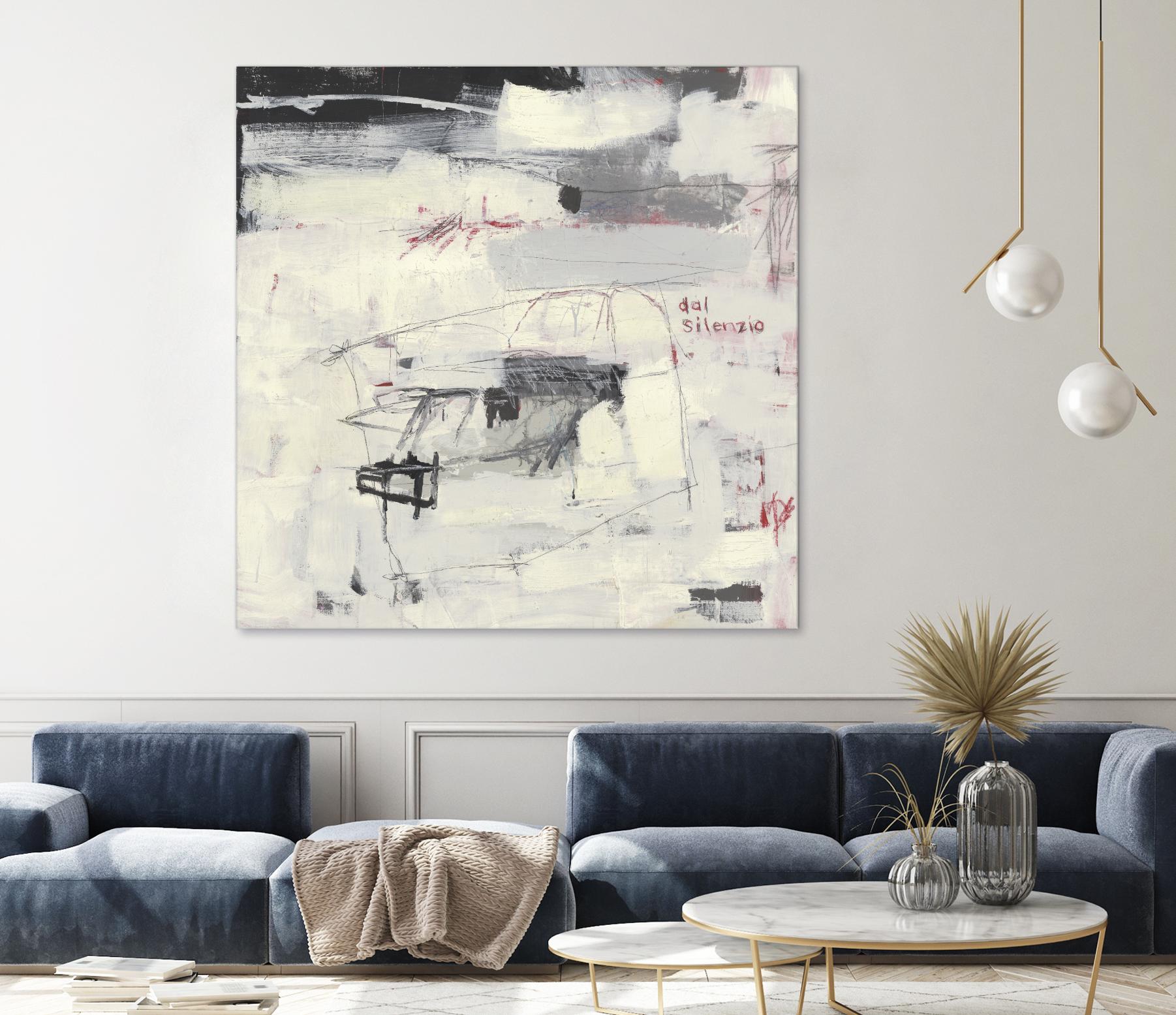 Structures From Silence by Brent Foreman on GIANT ART - whites & creams abstract