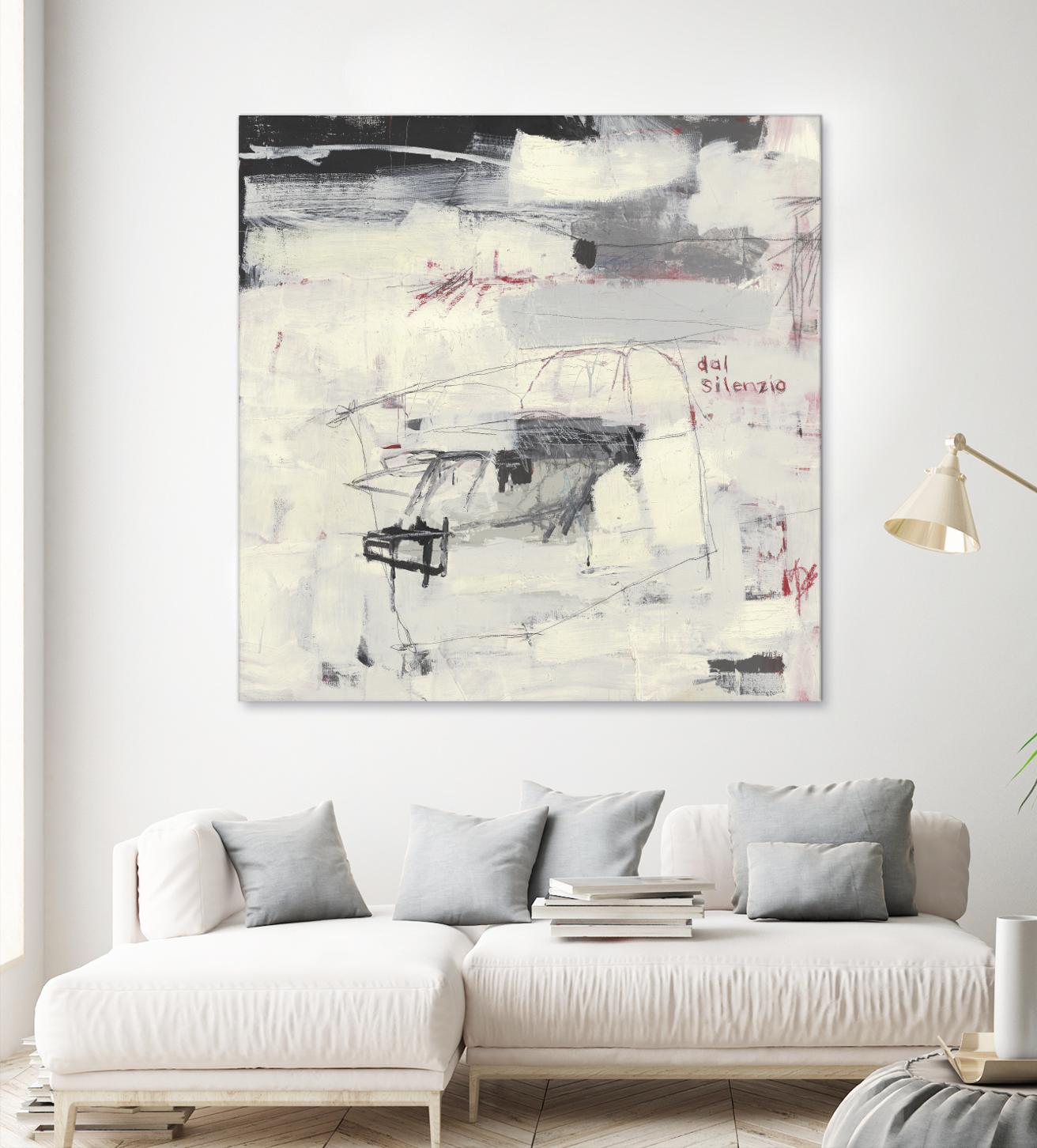 Structures From Silence by Brent Foreman on GIANT ART - whites & creams abstract