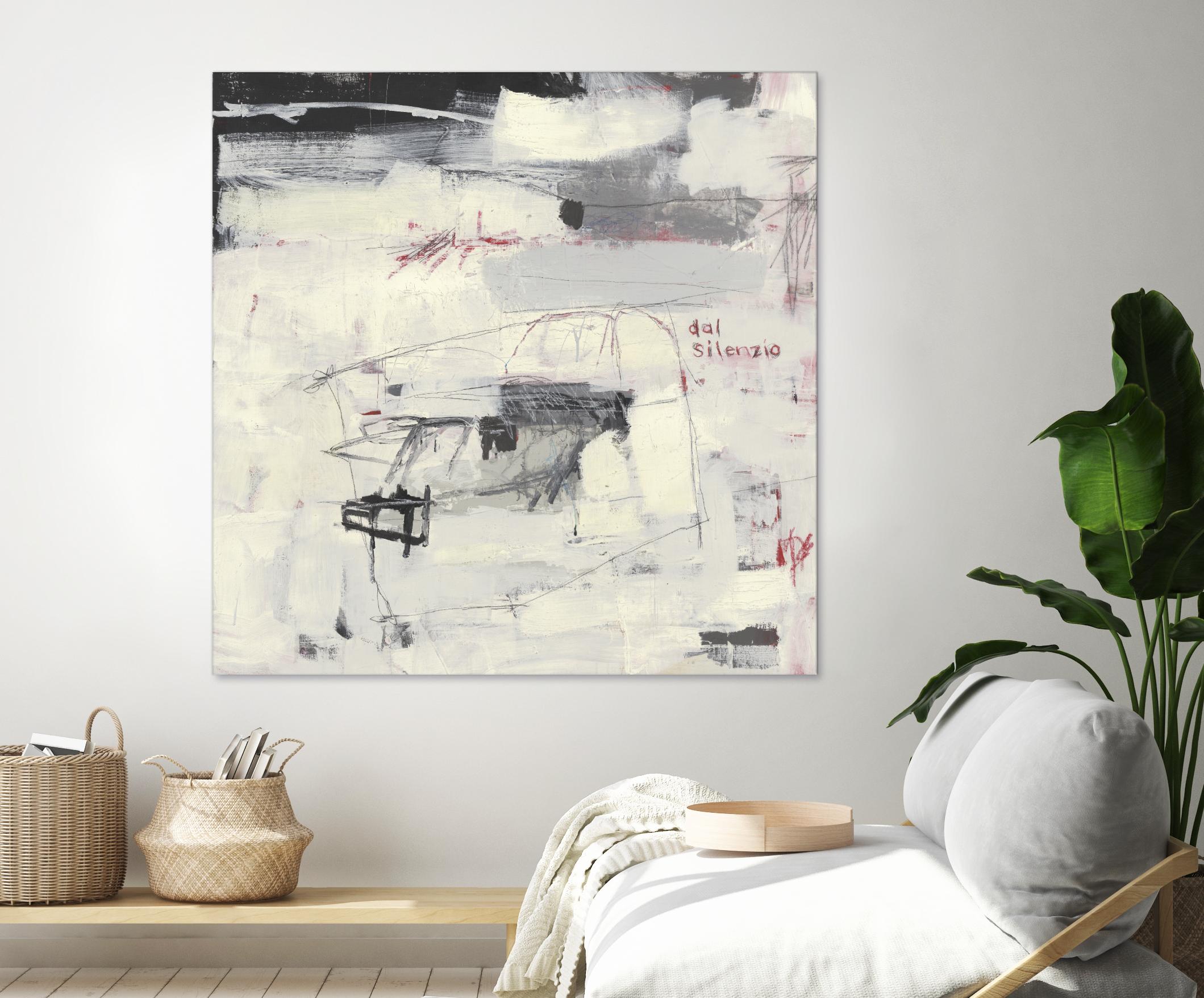 Structures From Silence by Brent Foreman on GIANT ART - whites & creams abstract