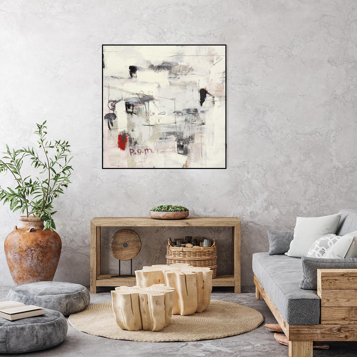 Piece Of Mind by Brent Foreman on GIANT ART - whites & creams abstract