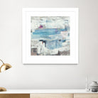 Continue The Narrative by Brent Foreman on GIANT ART - whites & creams abstract blue