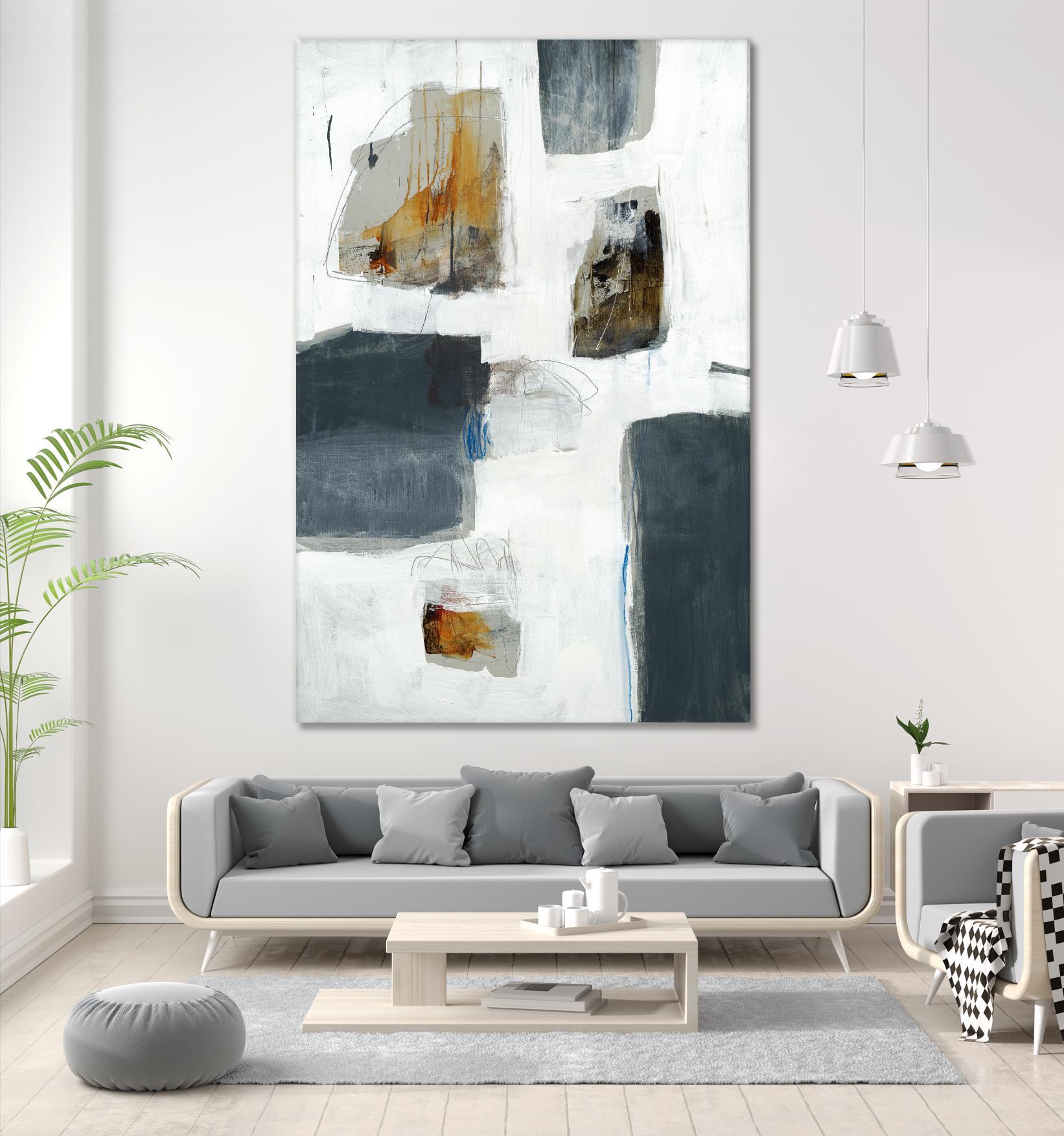 WATCH FROM THE WINDOW I by BRENT FOREMAN on GIANT ART - white abstract abstract