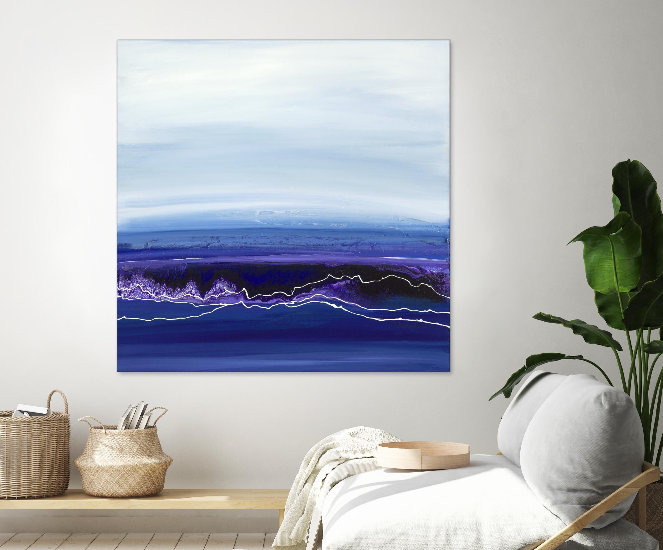 Blue Rendezvous by Ruth Fromstein on GIANT ART - blues abstract
