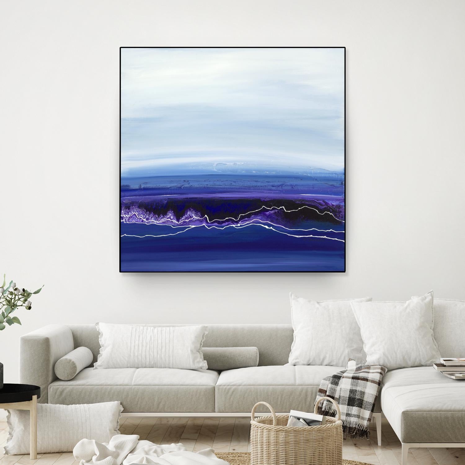 Blue Rendezvous by Ruth Fromstein on GIANT ART - blues abstract