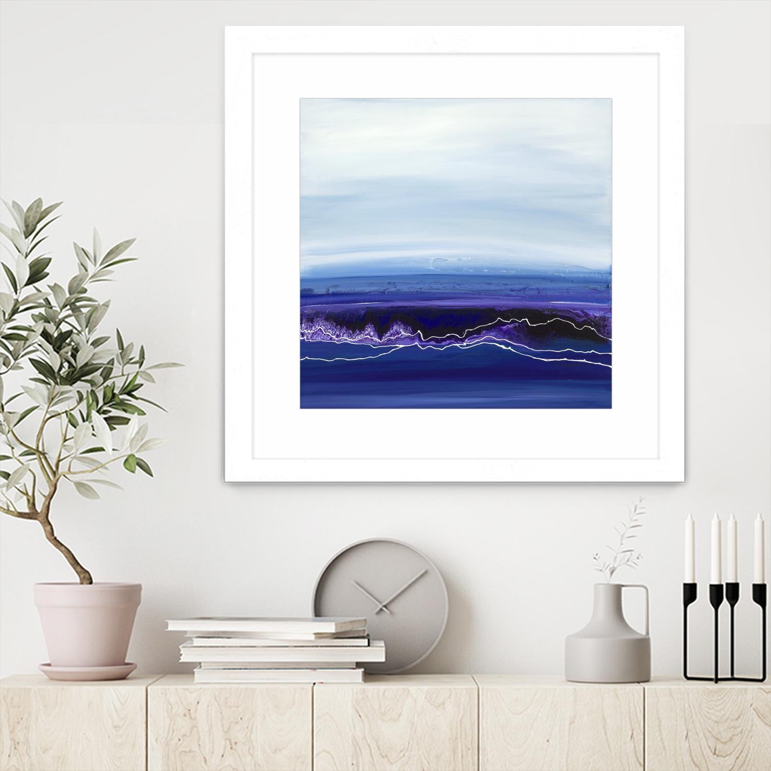 Blue Rendezvous by Ruth Fromstein on GIANT ART - blues abstract