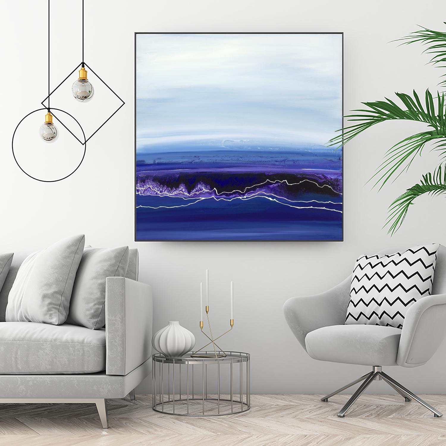 Blue Rendezvous by Ruth Fromstein on GIANT ART - blues abstract